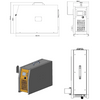 10KW IP 67 フォークリフト 350V30A 用の高い保護外部充電器